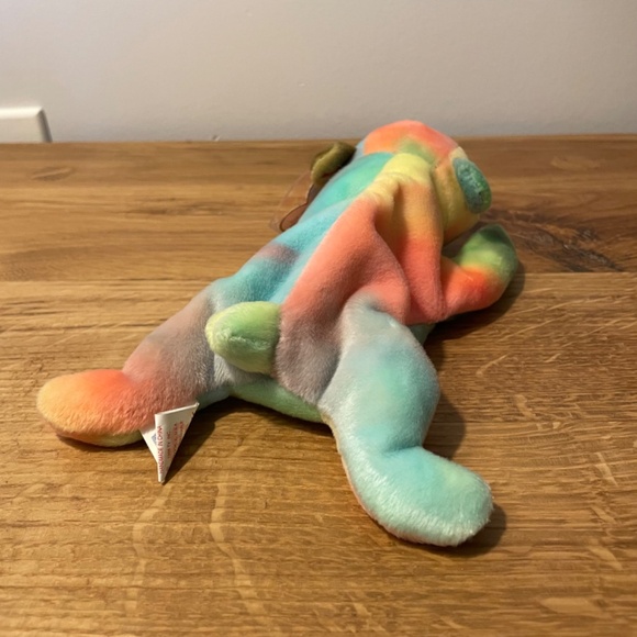 Ty Beanie Babies Sammy Multicoloured Bear 1998 – New Tag Protector VINTAGE - Picture 10 of 10